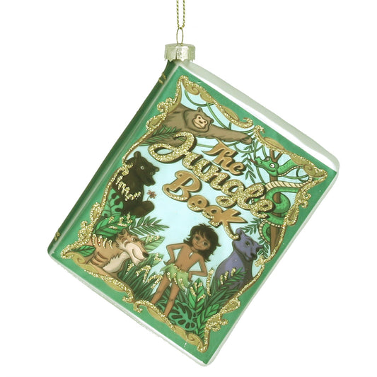 The Jungle Book Glass Book Christmas Tree Decoration