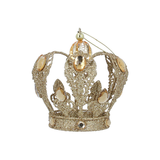 Gold Christmas Jewel Crown Decoration