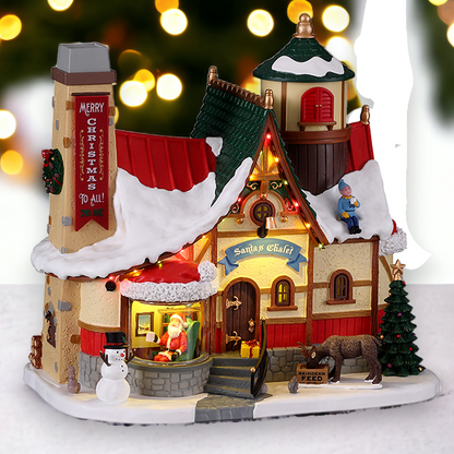 Lemax Santa's Chalet Decoration