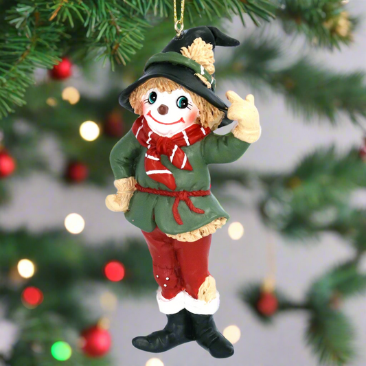 Scarecrow Wizard of Oz Hanging Christmas Tree Decoration