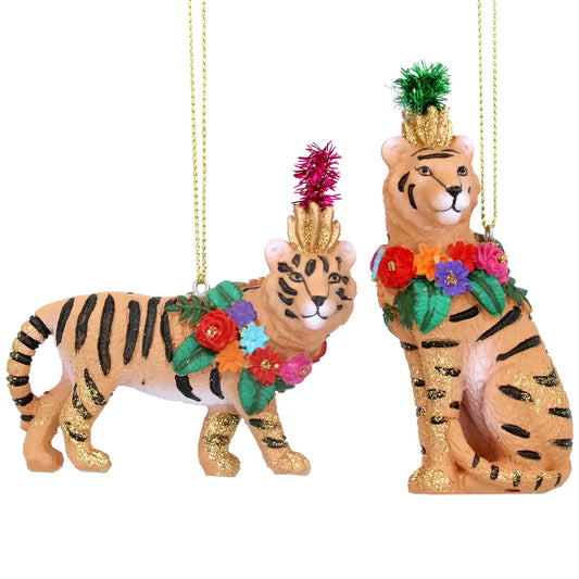 Carnival Tiger Hanging Christmas Tree Decorations