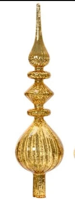 Antique Gold Glass Tree Topper