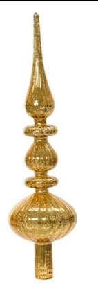 Antique Gold Glass Tree Topper