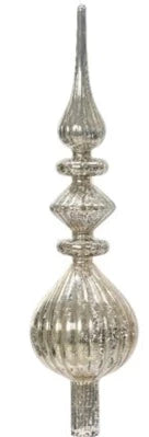 Antique Silver Glass Tree Topper