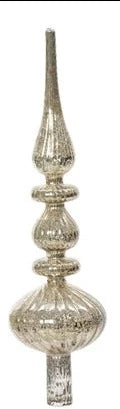 Antique Silver Glass Tree Topper