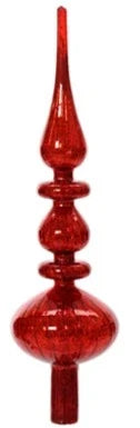 Antique Red Glass Tree Topper