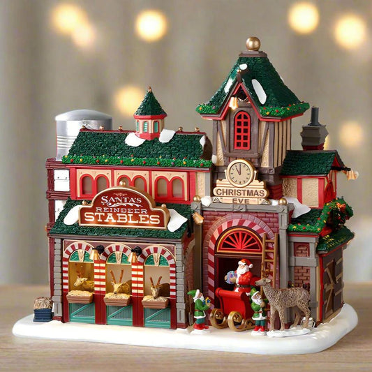 Lemax Santa's Reindeer Stables Village Decoration