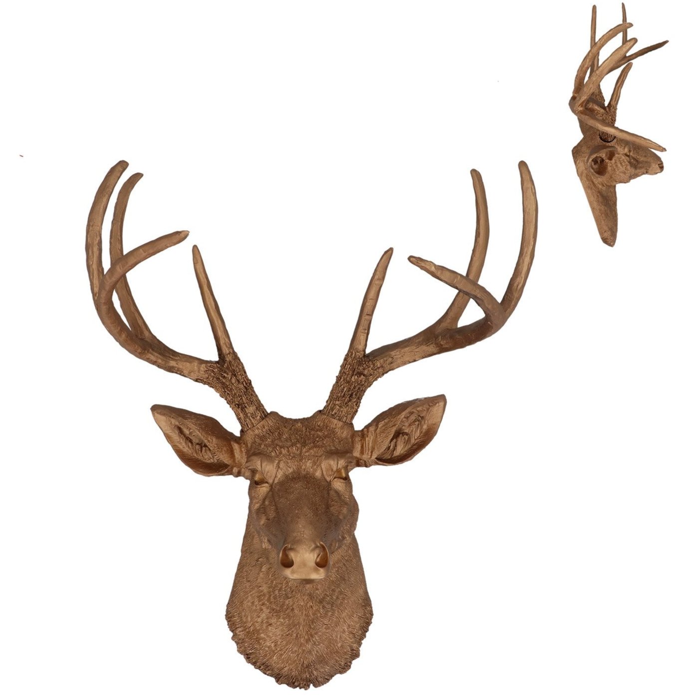 Golden Chistmas Woodland  Stag Wall Plaque