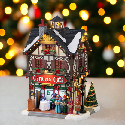 Lemax Carolers Cafe Decoration