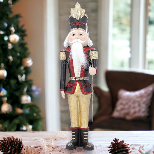 Gisela Graham Resin Festive Traditional Nutcracker 42cm