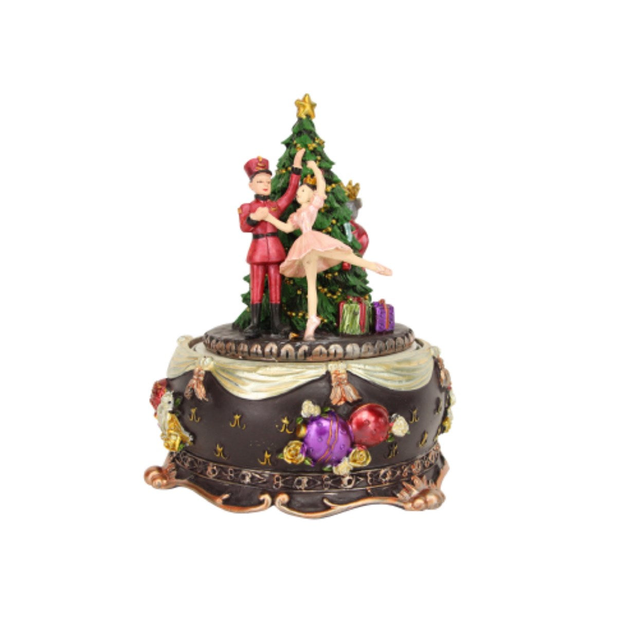 Nutcracker Christmas Tree Music Box