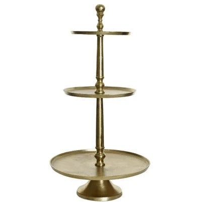 Gold 3 Tier Cake Stand 81cm