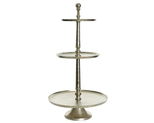 Silver 3 Tier Cake Stand 81cm