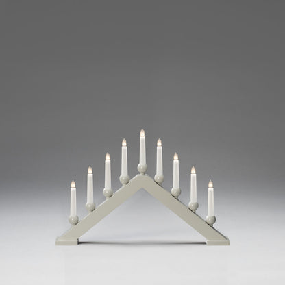 Beige 9 Bulb Candle Bridge