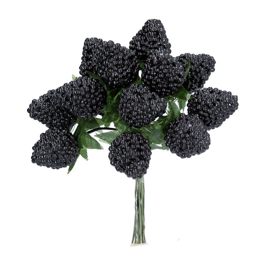 Blackberry Bunch Christmas Pick Decoration