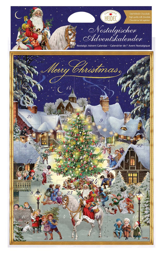 Nostalgic Christmas Advent Calendar with Milk Chocolates