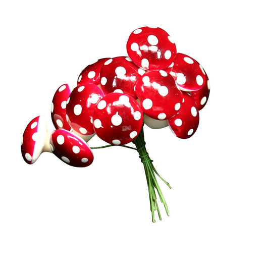 Toadstool Bunch Christmas Pick