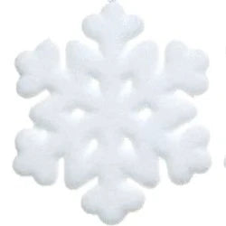 White Christmas Snowflake Hanging Decoration