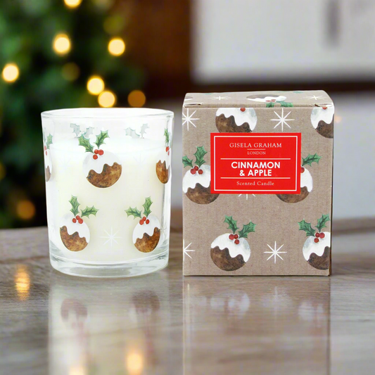 Christmas Pudding Design Scented Candle