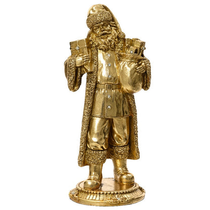 Gold Santa Ornament 18cm