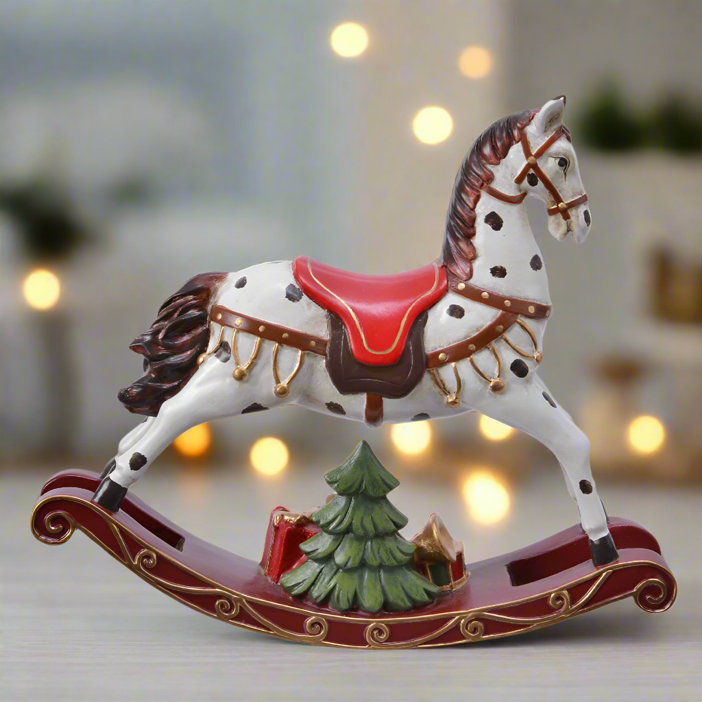 Vintage Style Rocking Horse Christmas Ornament