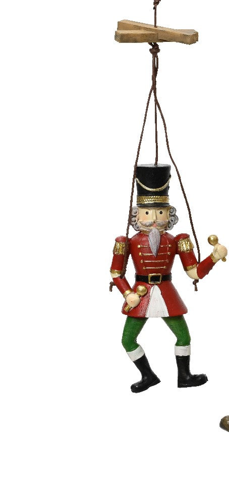 Hanging Puppet Style Nutcracker 10cm