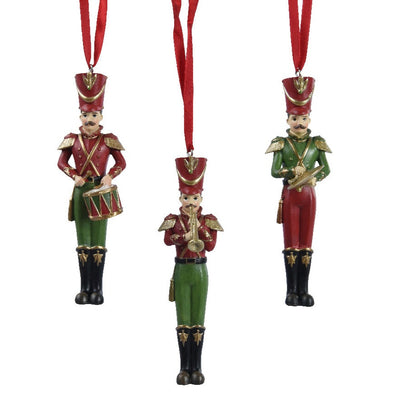 Soldiers with Instruments Hanging Christmas Decoration