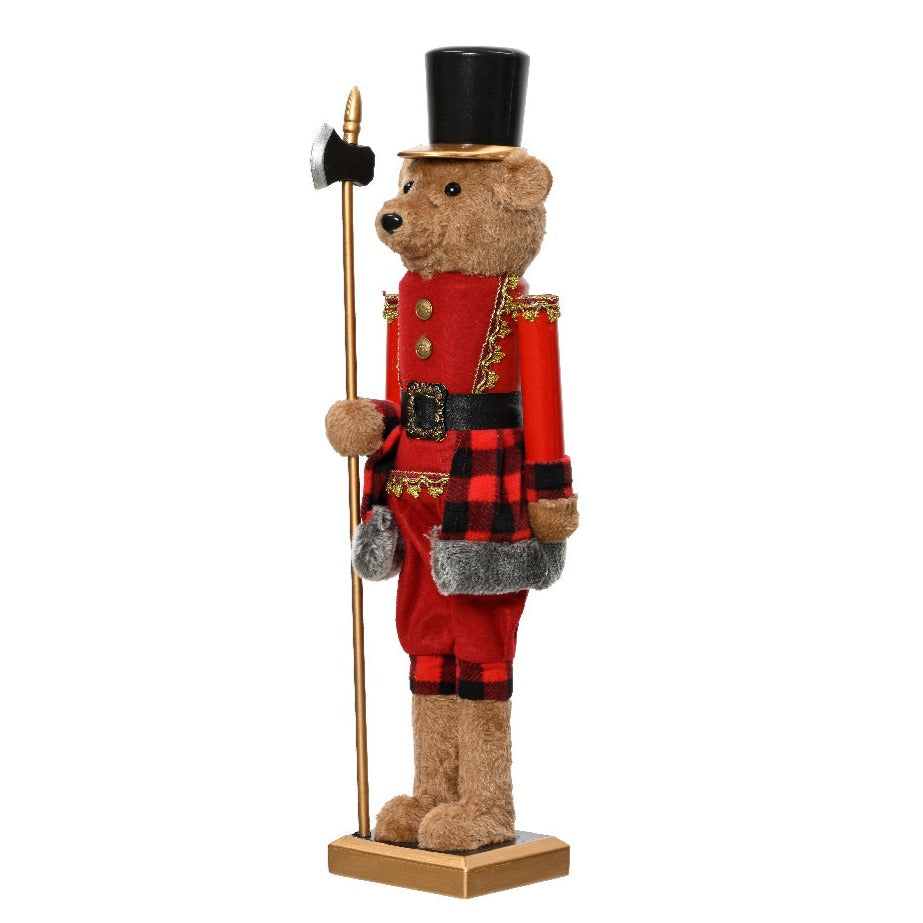 Nutcracker Bear Christmas Ornament Decoration 38cm