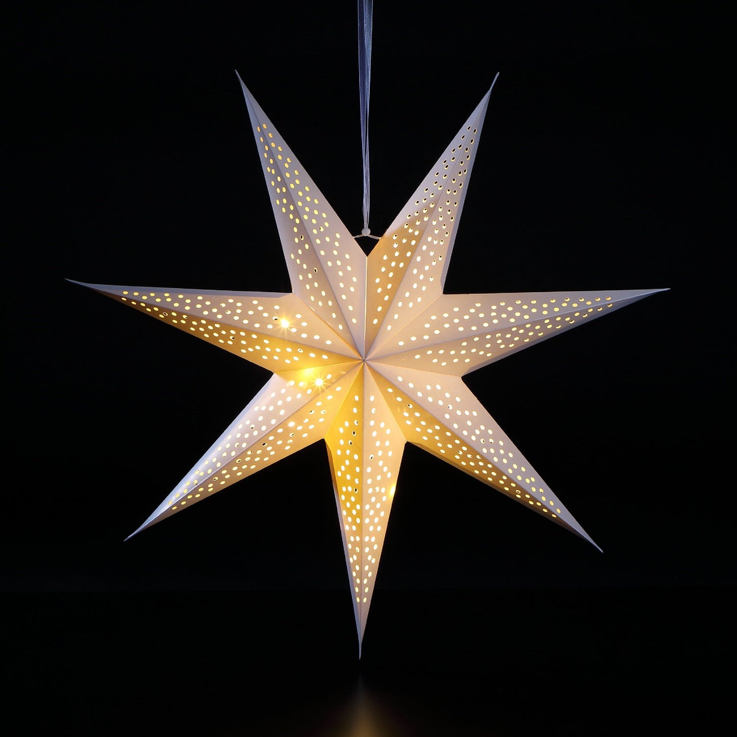 60cm LED North Star Paper Christmas Decoration