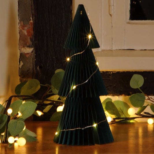 Green Honeycomb Retro Paper Tree 30cm