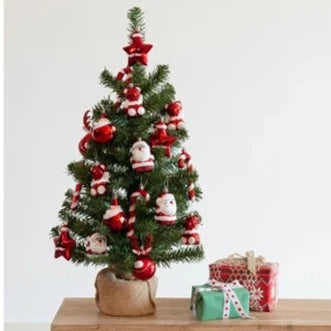 Pre Decorated Imperial Mini Christmas Tree with Red Baubles 75cm