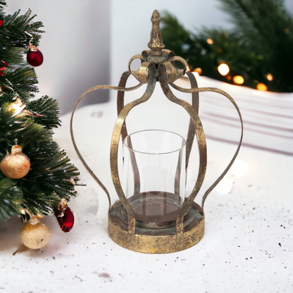 Gold Crown Tealight Holder