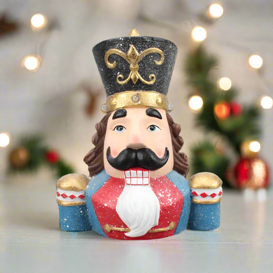 Nutcracker Bust Christmas Ornament