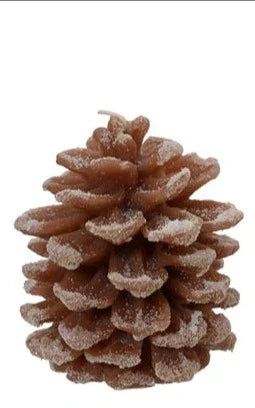 Rustic Brown Pinecone Wax Christmas Candle