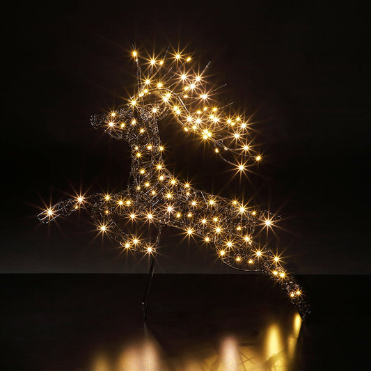 Noma Black Wire Leaping Stag 55cm