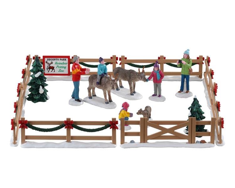 Lemax Reindeer Petting Zoo Decoration