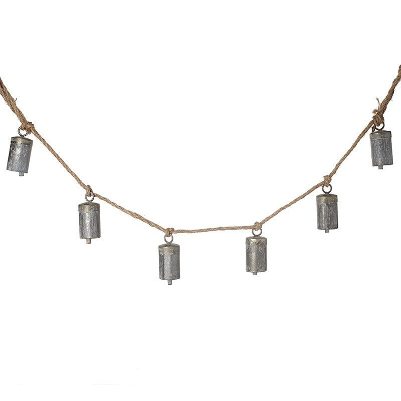 Zinc Cow Bells Christmas Garland