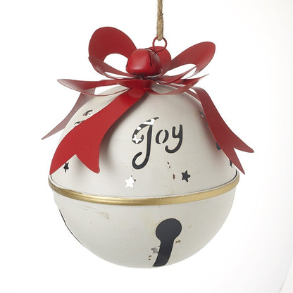 White Joy Christmas Bell