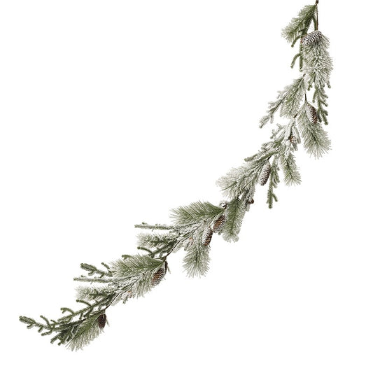 Snowy Pinecone Winter Woodland Christmas Garland