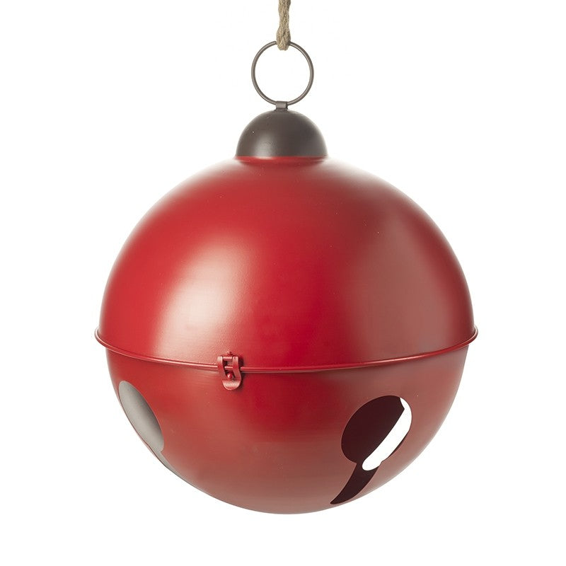 Large Red Metal Christmas Bell