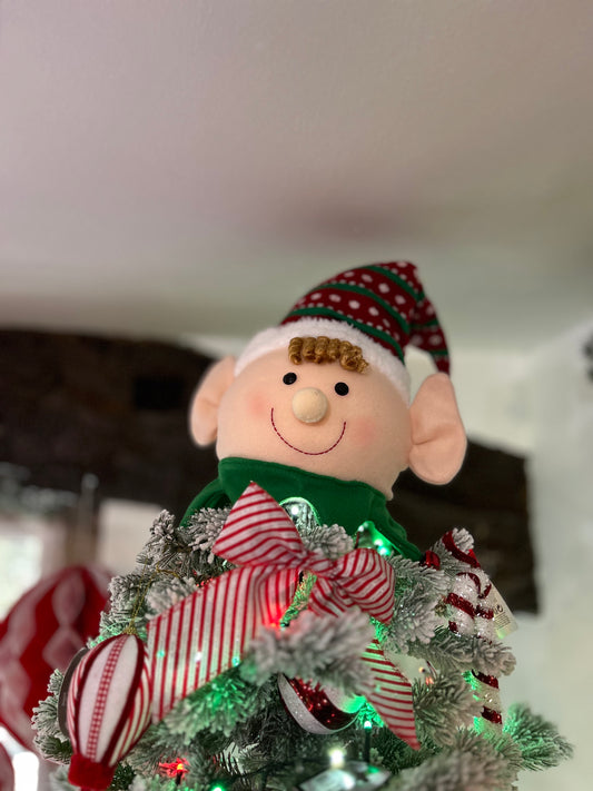 Elf Head Tree Topper