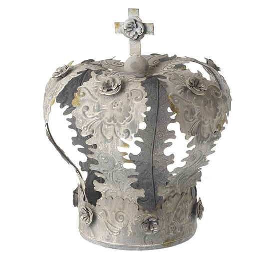 Large Metal Crown Decoration