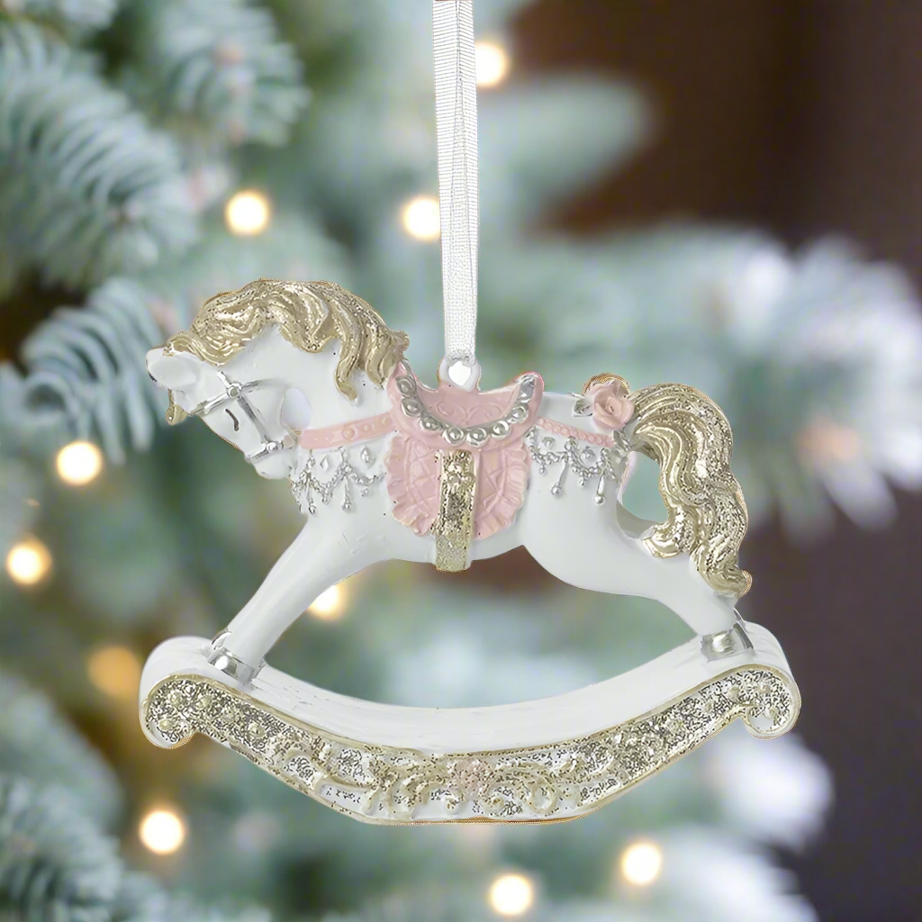 Rocking Horse Hanging Christmas Tree Decoration