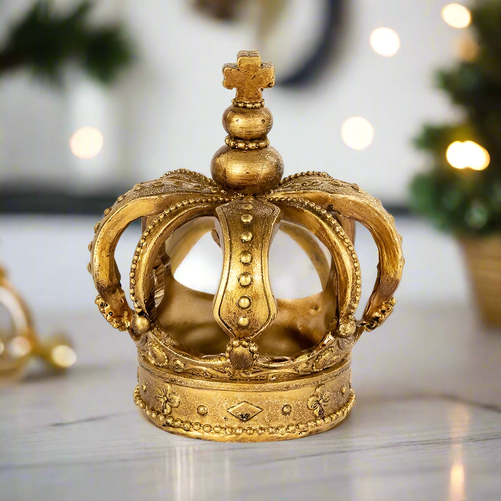 Goodwill Gold Crown Christmas Ornament