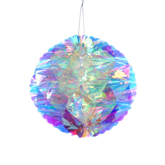 Iridescent Honeycomb Christmas Ball Decoration 30cm