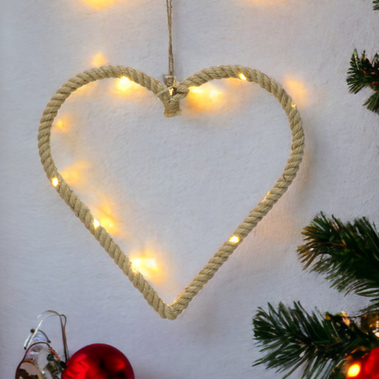 Festive Rope Heart Light