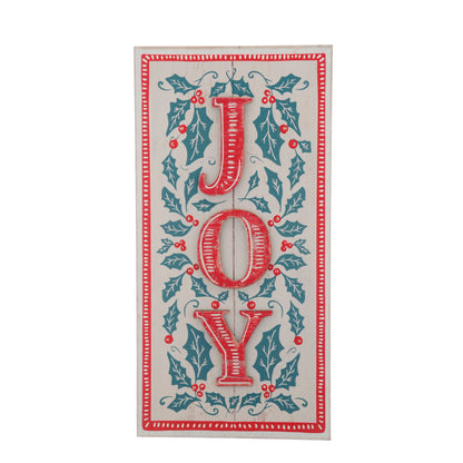 Vintage Style Joy Christmas Sign