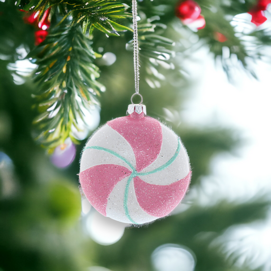 Pink Round Sweet Hanging Christmas Decoration