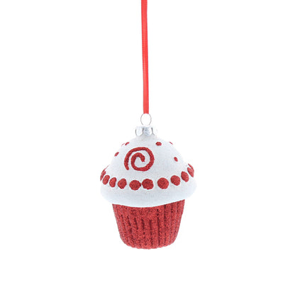 Glitter Cupcake Hanging Decoration