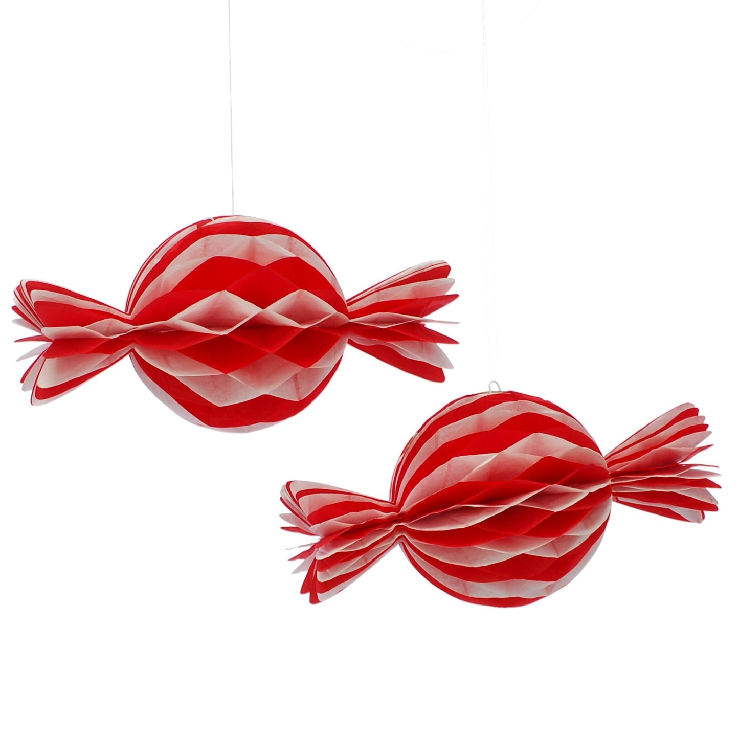 Retro Candy Cane Paper Christmas Decoration